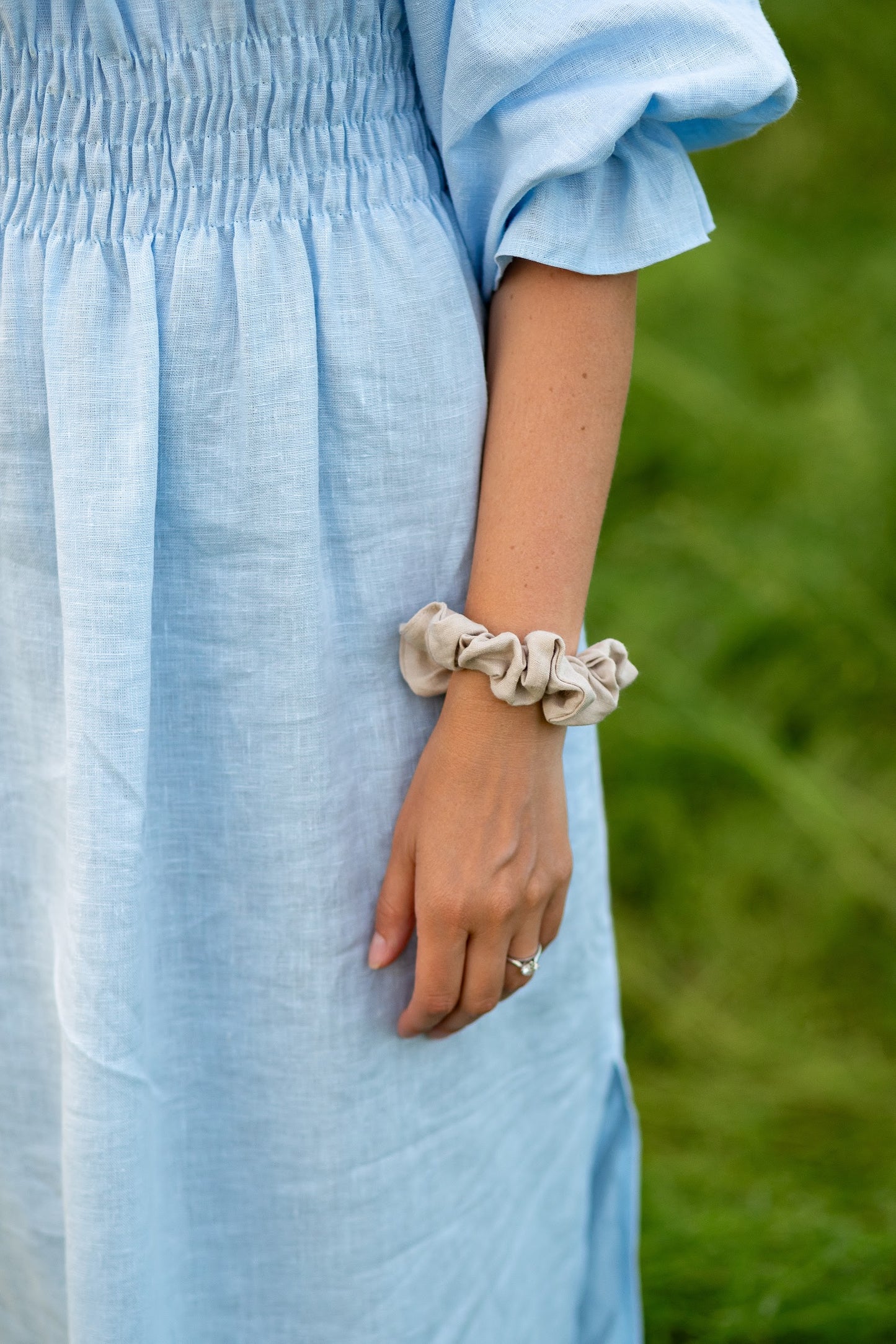 Classy Linen Scrunchie