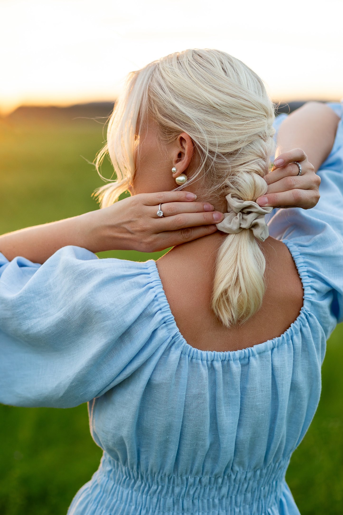 Classy Linen Scrunchie